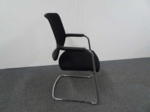 Interstuhl Black Mesh Back Meeting Chair