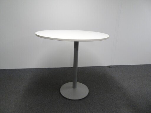 1100dia mm Poseur Table with White Top