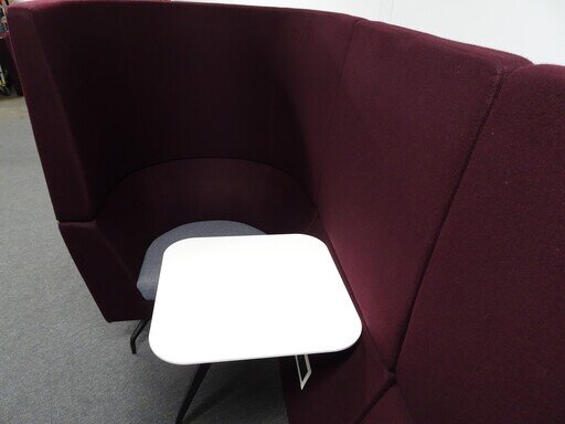 Orangebox Cwtch High Back 2 Seater Booth in Maroon