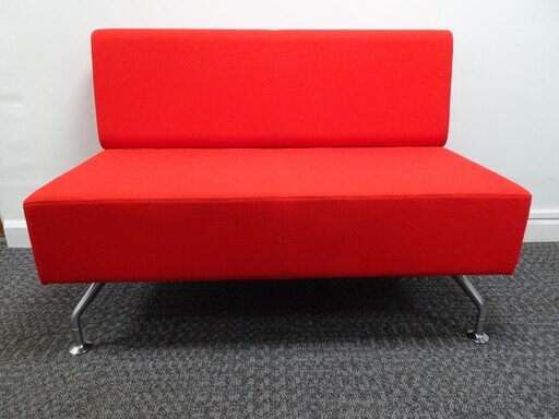 Orangebox Perimeter 2 Seater Red Sofa