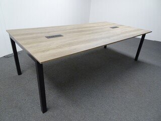 2400w mm Meeting Table in Highland Oak