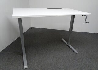 1600w mm Manual Height Adjustable Sit Stand Desk