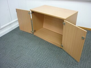 Desk high 1000mm wide beech cupboard