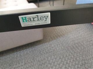 Harley table maple top black folding legs