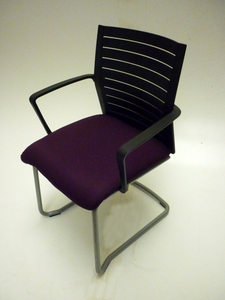 additional images for Steelcase Northside purple/black stacking chair
