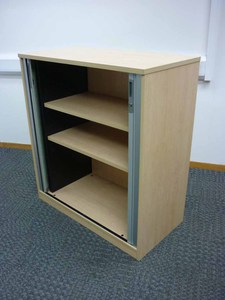 additional images for 1100mm high Tangent Qore maple tambour cupboard