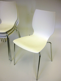 additional images for White shell bistro chairs