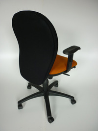 additional images for Vector Dino black/burnt orange task chairs