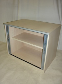 additional images for Maple desk high side tambour cupboard