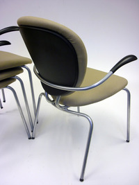 additional images for Allermuir Bug light green stacking chair