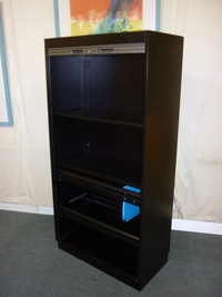 additional images for Black metal 1620mm high tambour cupboards