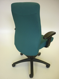 additional images for Senator Task 4 chair in aqua fabric with arms