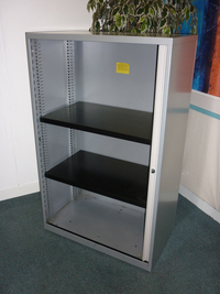 additional images for Bisley 1300mm high silver side tambour cupboards