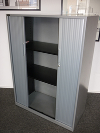 additional images for Triumph silver 1380mm high tambour cupboard