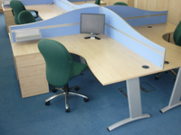 additional images for Sky blue Verco floor standing screens
