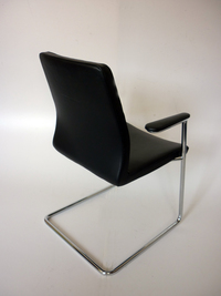 additional images for Sven Fulcrum F3 black faux leather meeting chairs