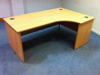 additional images for Beech/apple 1800x1200mm workstations with leg and pedestal options