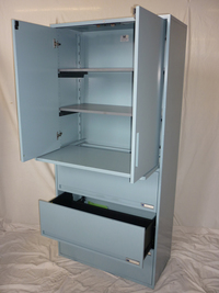 additional images for Maine sky blue 1970mm high 800mm wide combi storage unit