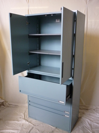 additional images for Maine sky blue 1970mm high 915mm wide combi storage