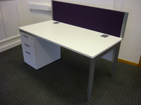 additional images for Ofquest Qore 1600x800mm white desks