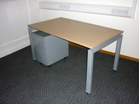 additional images for Light Oak 6 person bench desk