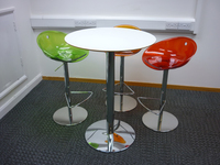 additional images for Pedrali Gliss 951 perspex orange stools (CE)