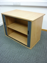 additional images for DAMS desk high oak tambour cupboard