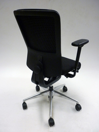 additional images for Girsberger Folio black fabric and mesh task chair