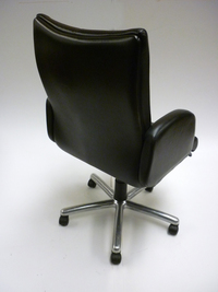 additional images for Hands of High Wycombe black leather Orion executive meeting chair (CE)
