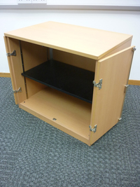 additional images for Desk high Project beech desk high cupboards