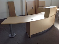 additional images for Maple curved reception counter  (CE)