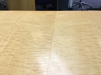 additional images for 2000 x 1200mm Ripple Sycamore veneer boardroom table (CE)
