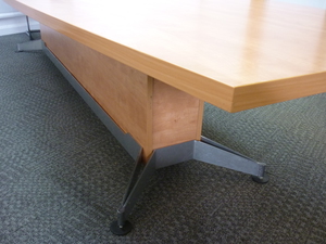 additional images for Cherry MFC boat shaped boardroom table (CE)