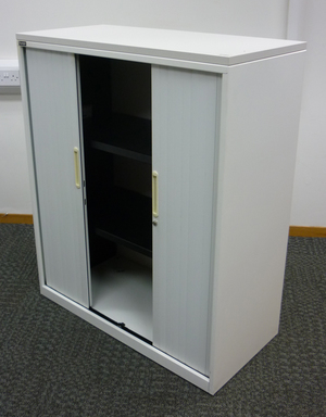 additional images for 1200mm high Triumph white tambour cupboard