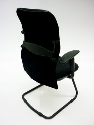 additional images for High back black mesh back meeting chair
