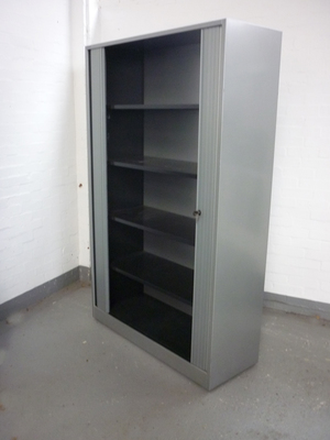 additional images for 1950mm high silver Arend tambour cupboards (CE)