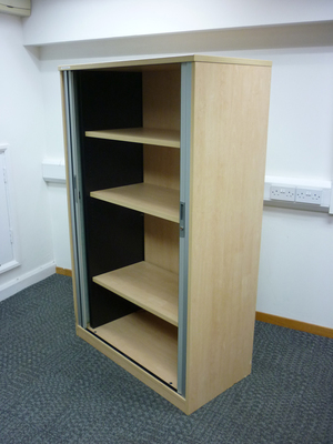 additional images for 1630mm high Tangent Qore Maple tambour cupboard