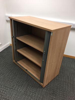 additional images for 1065mm high beech tambour cupboard