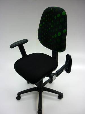 additional images for Funky black and green task chair