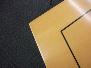 additional images for 4000x2000/1500mm beech veneer barrel shape boardroom table