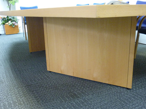 additional images for 4000x2000/1500mm beech veneer barrel shape boardroom table