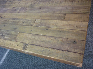 additional images for 2430mm x 1195mm reclaimed plank style boardroom table  (CE)