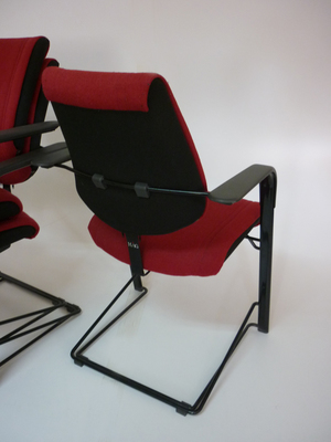 additional images for Burgundy HAG stackable meeting chairs