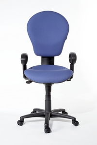 additional images for High back Verco Maya task chairs in claret fabric