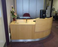 additional images for Natural Ash Veneer reception desk, SOLD