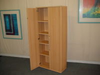 additional images for Beech double door tall storage unit
