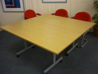 additional images for Light oak folding top tables