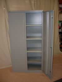 additional images for Grey double door storage cupboard
