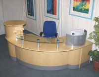 additional images for Ash veneer curved reception counter