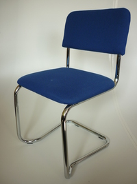 additional images for Chrome cantilever frame stacking chairs